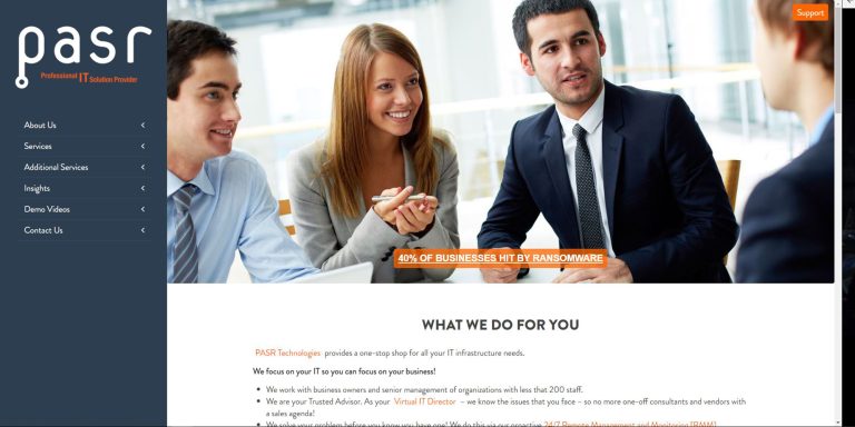 PASR Technologies Website