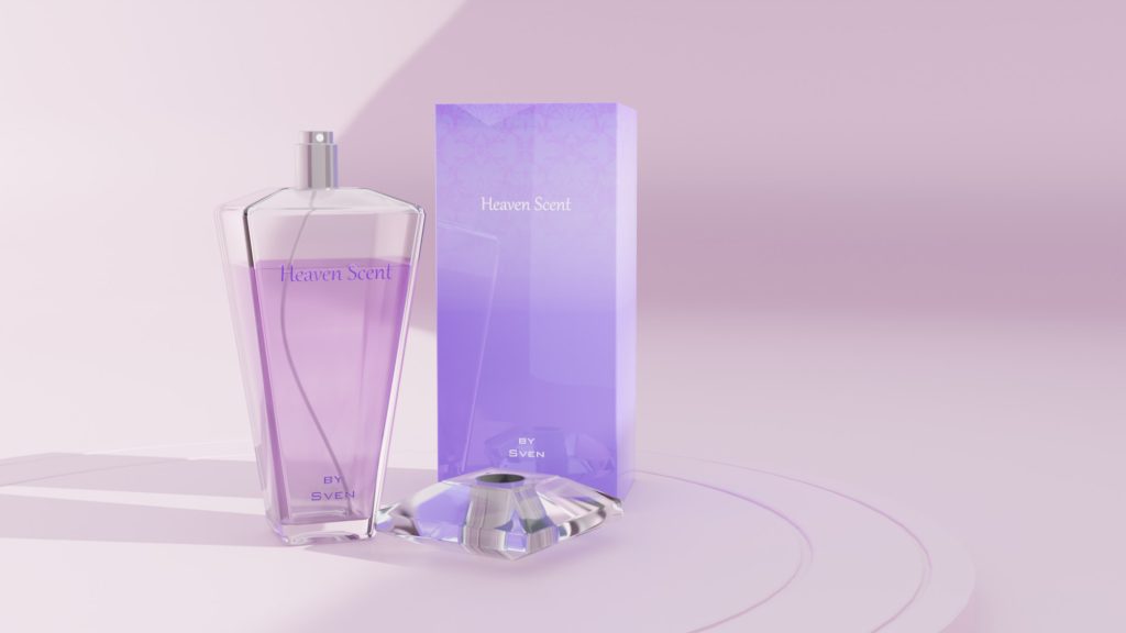 3D Perfume Bottle - Render By Sven J Norris